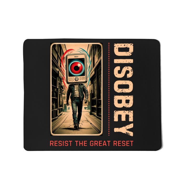 Conservative Anti Woke Resist The Great Reset Mousepad