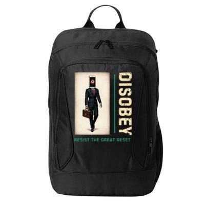 Conservative Anti Woke Resist The Great Reset City Backpack