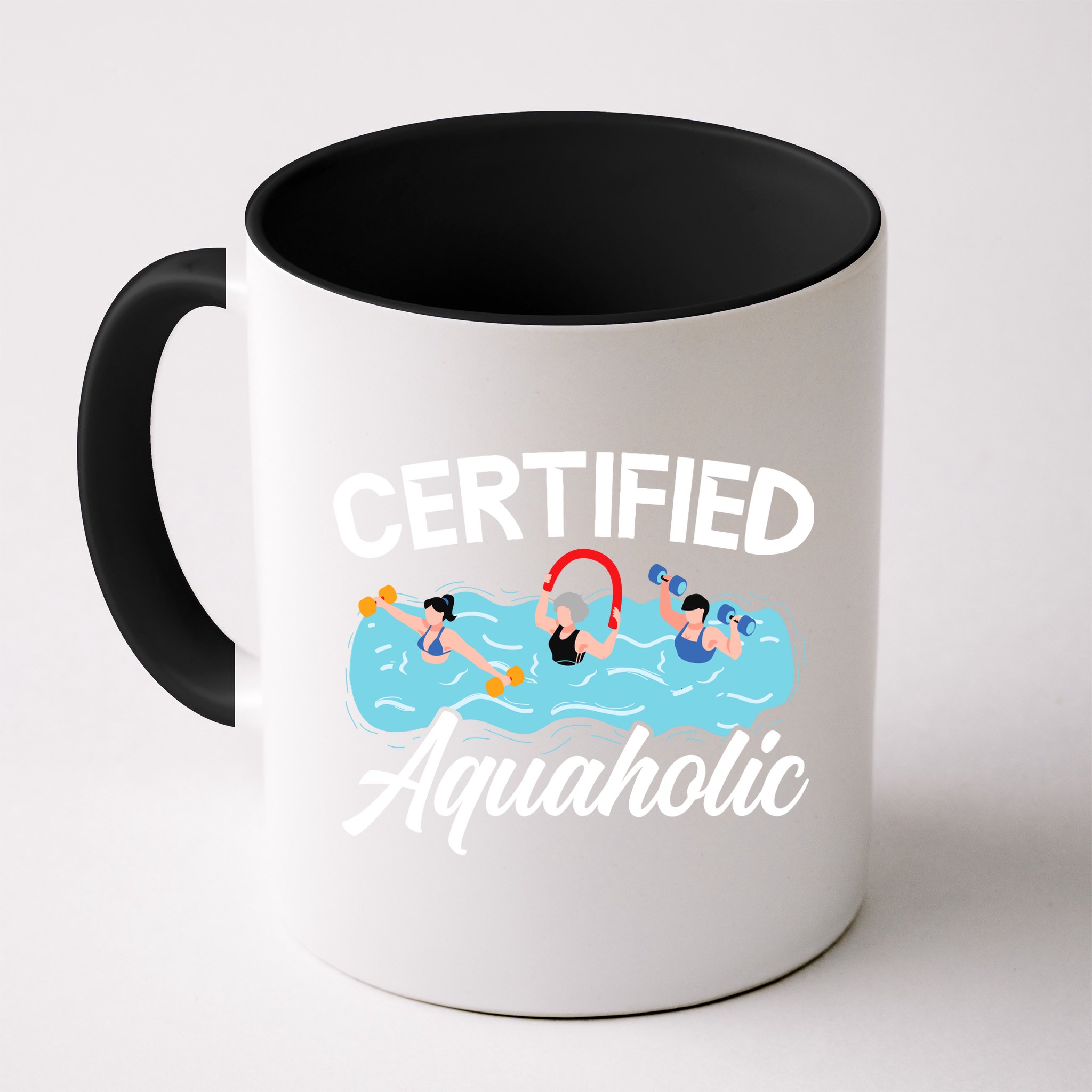 Certified Aquaholic Water Aerobics Instructor Fitness Mug