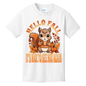 Celebrate Autumn With Adorable Squirrel Art Kids T-Shirt