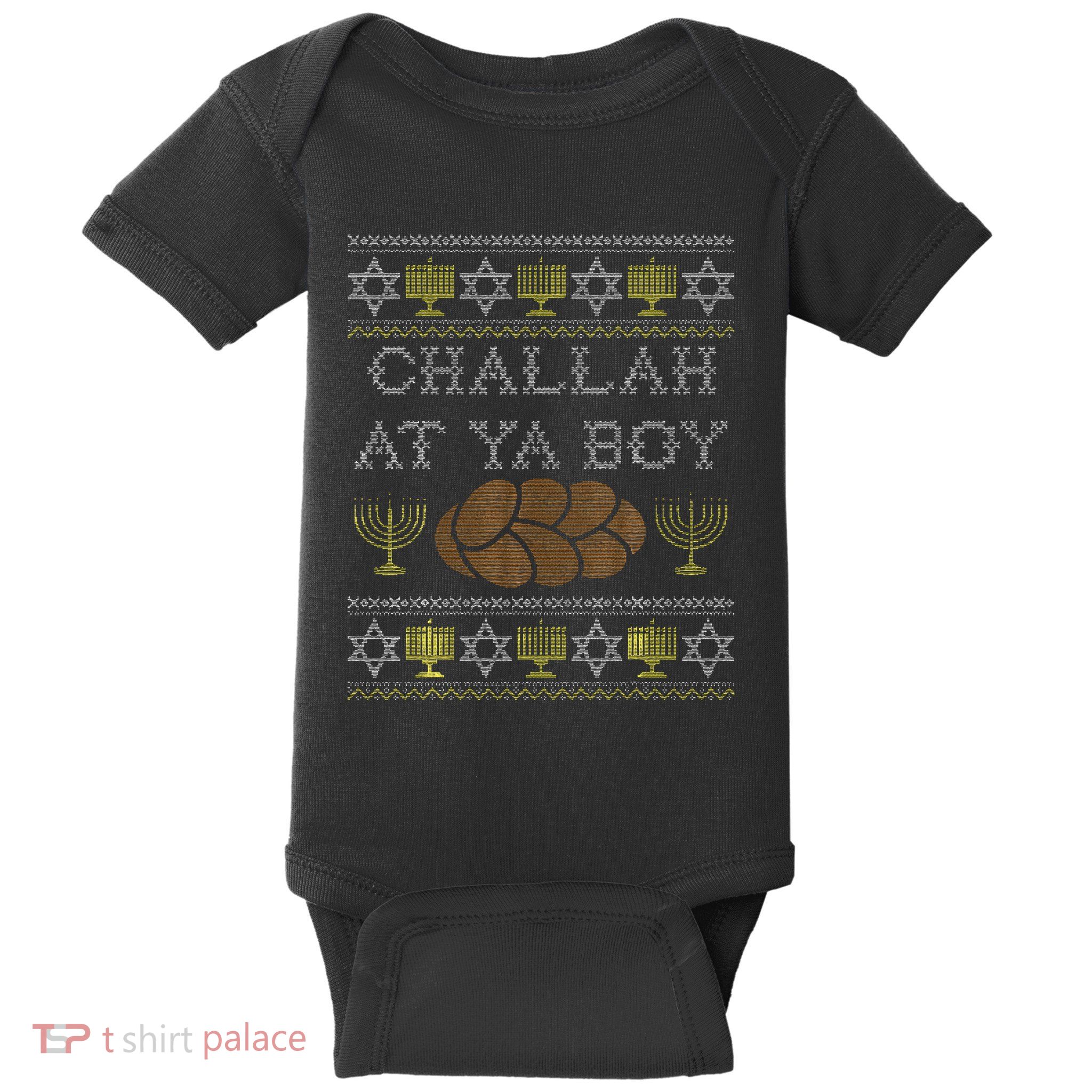 Challah At Ya Boy Rosh Hashanah Hanukkah Jewish Food Baby Bodysuit