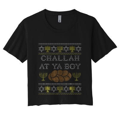 Challah At Ya Boy Rosh Hashanah Hanukkah Jewish Food Crop Top