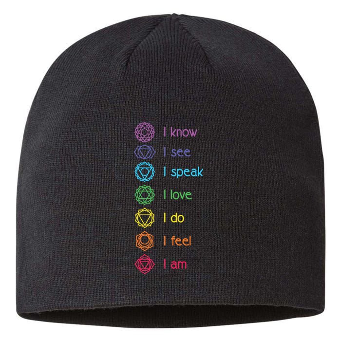 Chakra Alignment Yoga Meditation Spiritual Sustainable Beanie