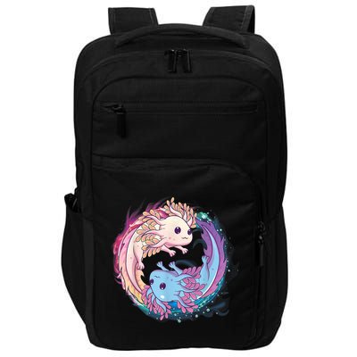 Cute Axolotl Yin Yang Plush Pets Girls Kid Official Teenager Impact Tech Backpack