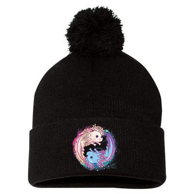 Cute Axolotl Yin Yang Plush Pets Girls Kid Official Teenager Pom Pom 12in Knit Beanie