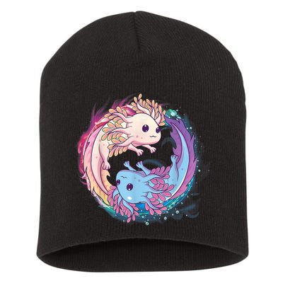 Cute Axolotl Yin Yang Plush Pets Girls Kid Official Teenager Short Acrylic Beanie