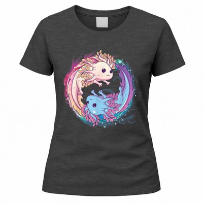 Cute Axolotl Yin Yang Plush Pets Girls Kid Official Teenager Women's T-Shirt