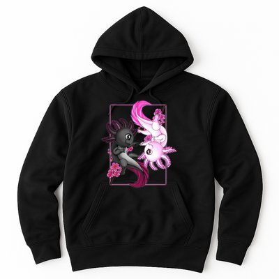 Cute Axolotl Yin Yang Plush Pets Cherry Blossom Hoodie