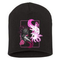 Cute Axolotl Yin Yang Plush Pets Cherry Blossom Short Acrylic Beanie