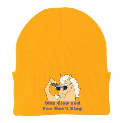 ClipClop And You Don't Stop Horse Knit Cap Winter Beanie