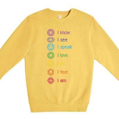 Chakra Alignment Yoga Meditation Spiritual Premium Crewneck Sweatshirt