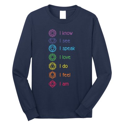 Chakra Alignment Yoga Meditation Spiritual Long Sleeve Shirt