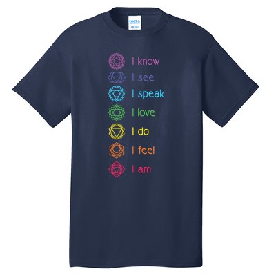 Chakra Alignment Yoga Meditation Spiritual Tall T-Shirt