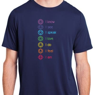 Chakra Alignment Yoga Meditation Spiritual Adult ChromaSoft Performance T-Shirt