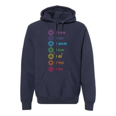 Chakra Alignment Yoga Meditation Spiritual Premium Hoodie