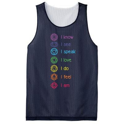 Chakra Alignment Yoga Meditation Spiritual Mesh Reversible Basketball Jersey Tank