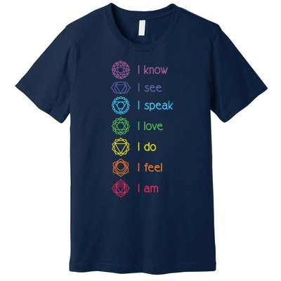 Chakra Alignment Yoga Meditation Spiritual Premium T-Shirt