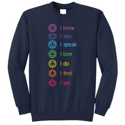 Chakra Alignment Yoga Meditation Spiritual Tall Sweatshirt