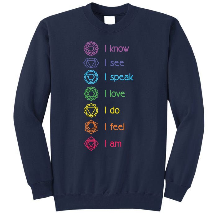 Chakra Alignment Yoga Meditation Spiritual Tall Sweatshirt