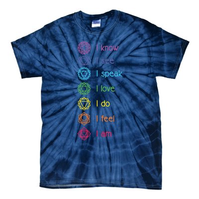 Chakra Alignment Yoga Meditation Spiritual Tie-Dye T-Shirt