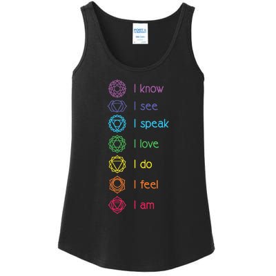 Chakra Alignt Yoga Meditation Spiritual Ladies Essential Tank