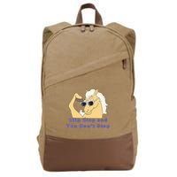 Clip-Clop And You Don't Stop Horse funny Cotton Canvas Backpack