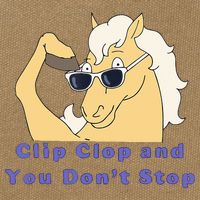 Clip-Clop And You Don't Stop Horse funny Cotton Canvas Backpack