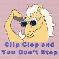 Clip-Clop And You Don't Stop Horse funny 25L Jumbo Tote