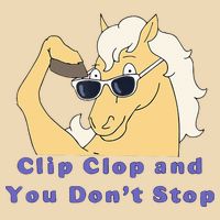Clip-Clop And You Don't Stop Horse funny Zip Tote Bag