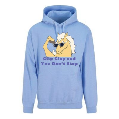 Clip-Clop And You Don't Stop Horse funny Unisex Surf Hoodie