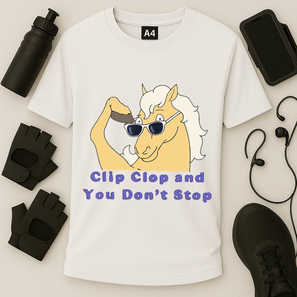 Clip-Clop And You Don't Stop Horse funny Performance Shirt