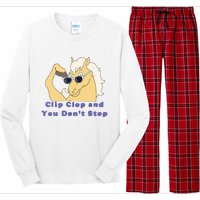 Clip-Clop And You Don't Stop Horse funny Long Sleeve Pajama Set