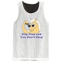 Clip-Clop And You Don't Stop Horse funny Mesh Reversible Basketball Jersey Tank