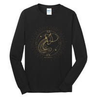 Celestial Aquarius Zodiac Sign November December Birthday Tall Long Sleeve T-Shirt