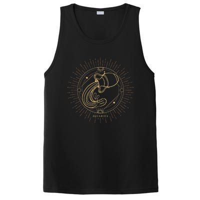 Celestial Aquarius Zodiac Sign November December Birthday PosiCharge Competitor Tank