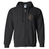 Celestial Aquarius Zodiac Sign November December Birthday Full Zip Hoodie