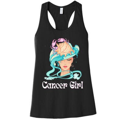 Cancer Astrology Zodiac Signs June July Birthday Women's Racerback Tank