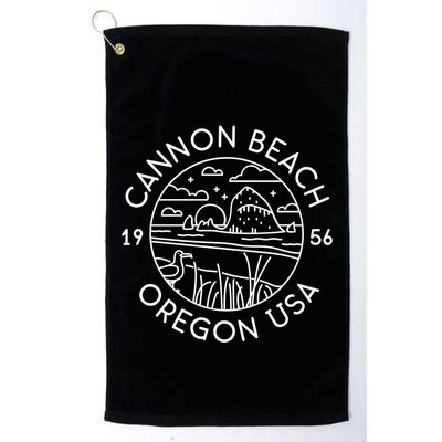 Cannon Beach 1956 Oregon Clatsop Gift Golf Towel