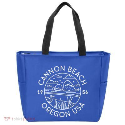 Cannon Beach 1956 Oregon Clatsop Gift Zip Tote Bag