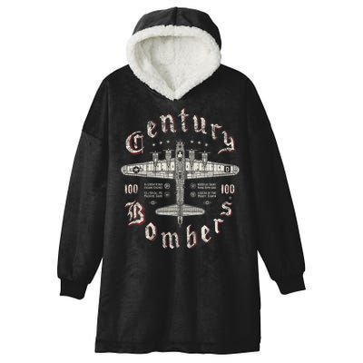 Century Bombers 100th Bomb Group B 17 Hooded Wearable Blanket
