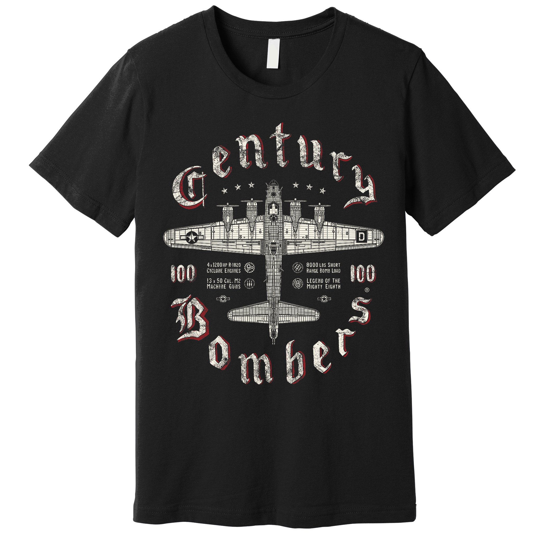 Century Bombers 100th Bomb Group B 17 Premium T-Shirt