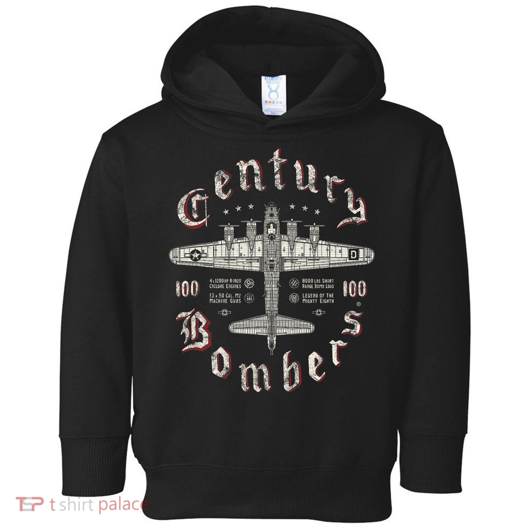 Century Bombers 100th Bomb Group B 17 Toddler Hoodie