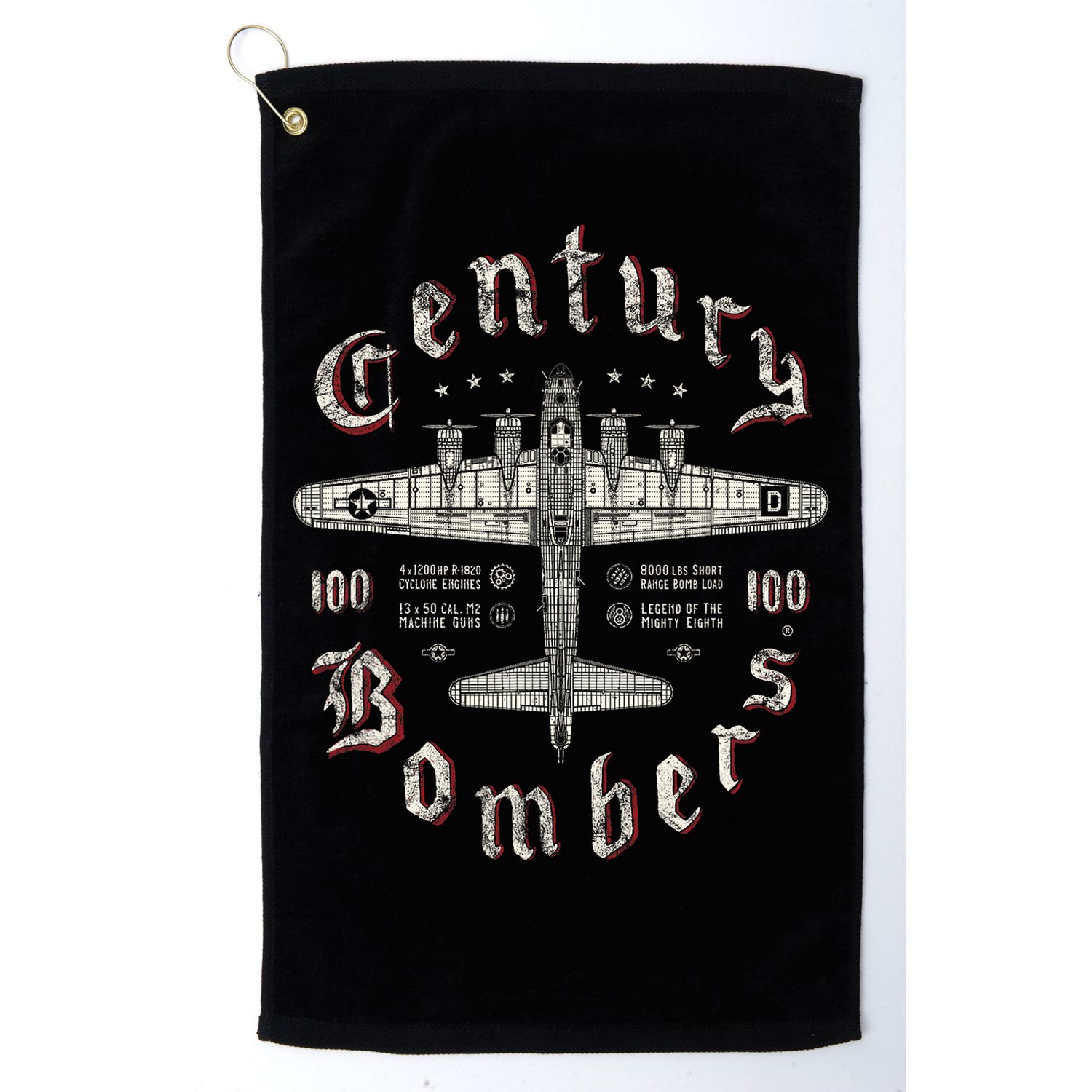 Century Bombers 100th Bomb Group B 17 Golf Towel
