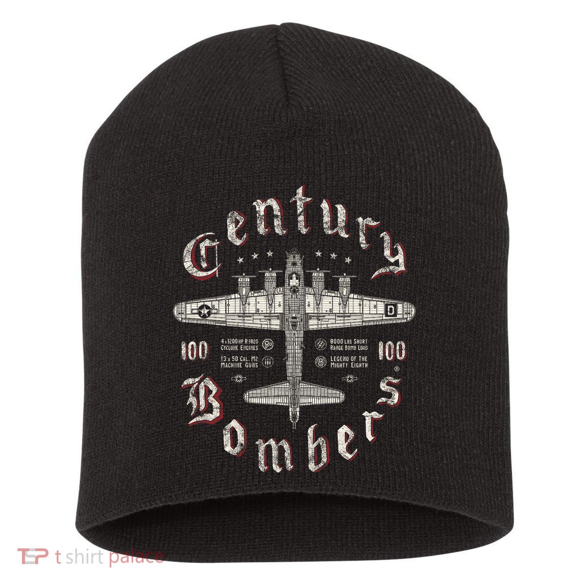 Century Bombers 100th Bomb Group B 17 Short Acrylic Beanie