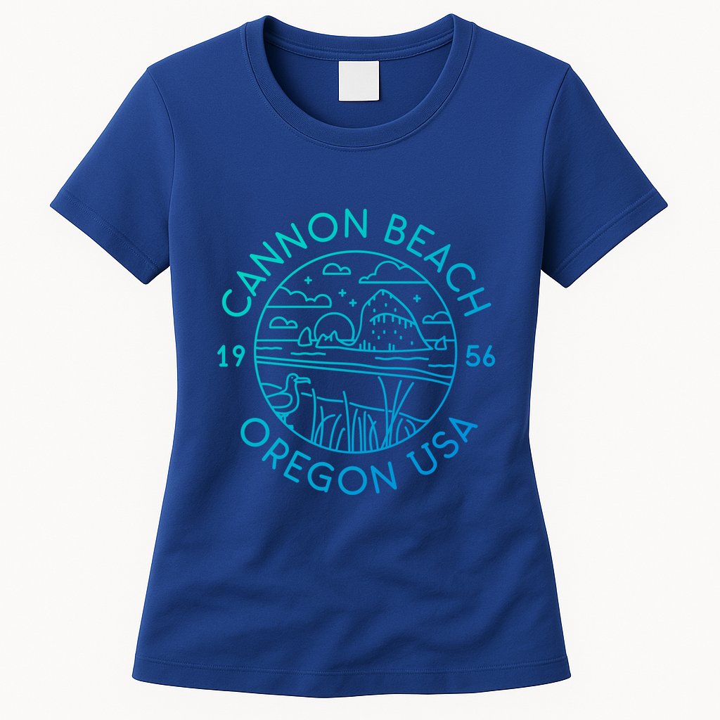 Cannon Beach 1956 Oregon Clatsop Gift Womens T-Shirt