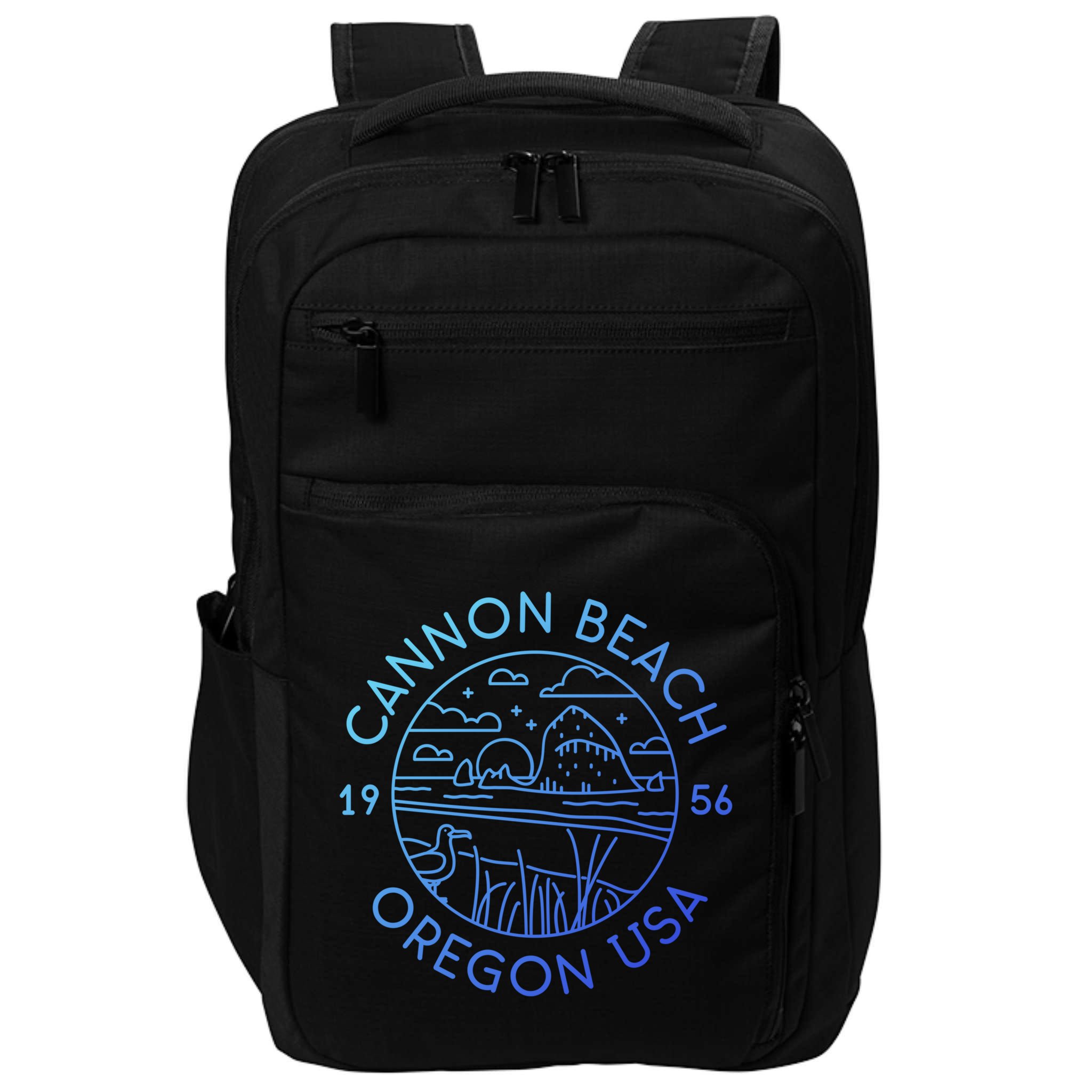 Cannon Beach 1956 Oregon Clatsop Gift Impact Tech Backpack