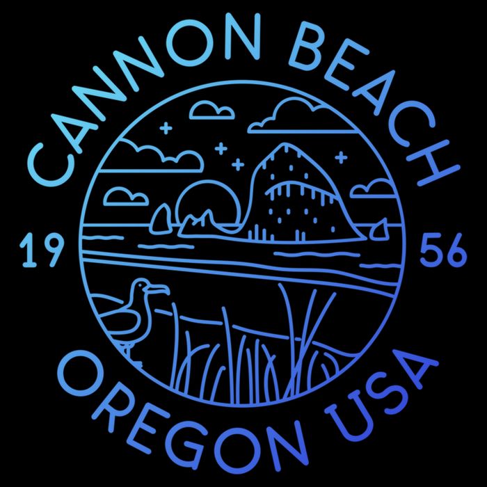 Cannon Beach 1956 Oregon Clatsop Gift Impact Tech Backpack