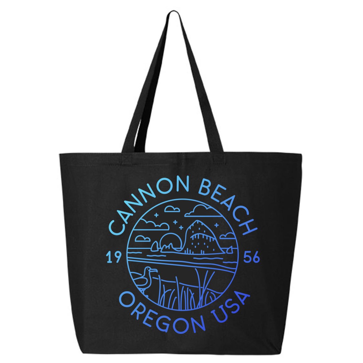 Cannon Beach 1956 Oregon Clatsop Gift 25L Jumbo Tote