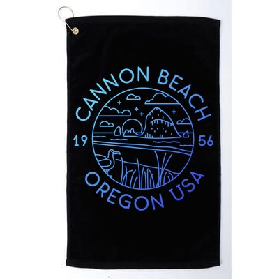 Cannon Beach 1956 Oregon Clatsop Gift Golf Towel
