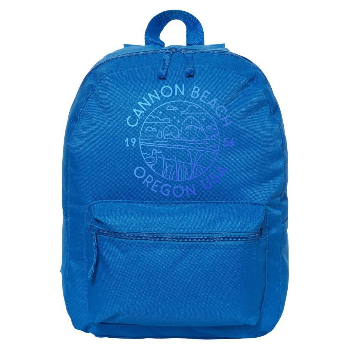 Cannon Beach 1956 Oregon Clatsop Gift 16 in Basic Backpack